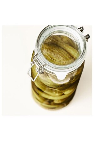 MNZ-2 Lt زجاجي الجار مع الغطاء 30x11 سم إيكيا غطاء الهواء المقاوم للقفل واقي رائحة الرائحة A نوعية FNF123 - FNF