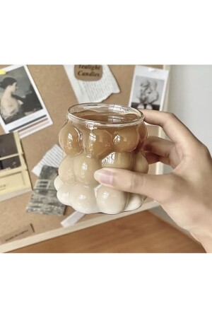 MNZ-2 قطع شكل كؤوس مقاومة للحرارة كوب بوروسيليكات القهوة وكوب العرض كوب العنب - M Mimoza Park