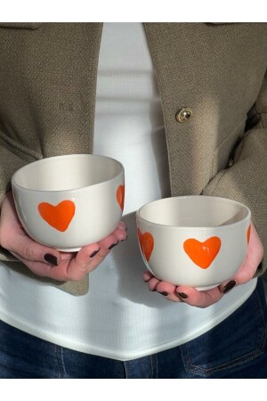 MNZ-2 إعداد نارنجي القلب كوكي كوبل - Meggdecor