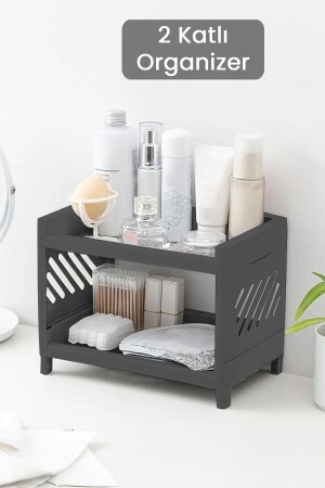 MNZ-2 مستوى تجميل المجوهرات التجميل رف منظمة متعددة الأغراض منظمة الأنتراكيت - Meleni Home