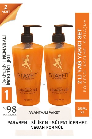 MNZ-2 Pack إقليمية زائدة التنحير جيل - مضاد الخلايا والإصلاح جيل 250ml - Stayfit