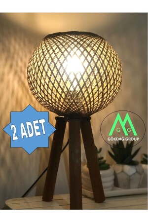 MNZ-2 PCS خشبية ثلاثي ساقات إضاءة المصابيح مع رأس الكرة الجوتي GÖKDAĞ GROUP 2023 - GÖKDAĞ GROUP