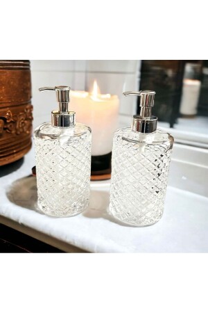 MNZ-2 قطع فخمة الزجاج السائل صابون غسل الأطباق مضغوطة صابون المنتشر مجموعة - Pembelia Life