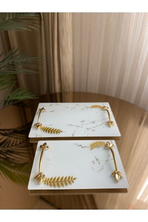 MNZ-2- Piece وعد الالتزام صندوقا الهينا مرآة ورقة مفصلة مستطيل صندوقا الذهبية الديكورية HSS-YPRK - Housess