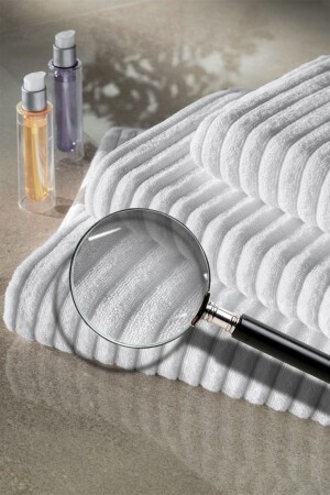 MNZ-2 Pieces Mitis Series Hotel Towel 70x140 500 جرام ST00104 أبيض - Varol