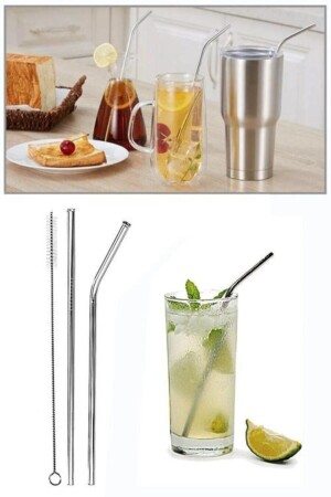 MNZ-2 حزمة من الصصائر من الفولاذ المقاوم للصدأ + فرشاة التنظيف - İndirimkap