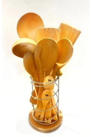 MNZ-20 قطعة من الخيزرانة القارب الخشبي الخشبية المكملة الخدمة حامل القارب المحدد YNGN. STNDLI. ST - Kitchen Mania