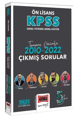 MNZ-2024 KPSS GY-GK درجة مشاركة 2010-2022 أسئلة مع حلول - Yargı Yayınları