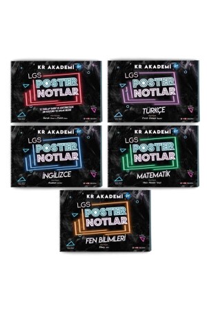 MNZ-2024 LGS ملصقات الملفات المعدة (حزمة 5) Kr Akademi - Kr Akademi Yayınları