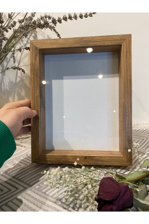 MNZ-20x25x3 الأطروة الأطلسي PLAIN إطار الذاكرة الزجاجي إطار الذاكرة الصندوق وعد الالتزام الإطار الزهرة - Sevcan Sanat Atölyesi