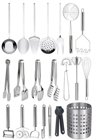 MNZ-21 قطع أدوات الطهي والخدمة؛ الخدمة والعرض مجموعة ملعقة حامل - السك - الألغام - المكعب - المكعب - Mirilliahome