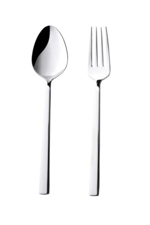 MNZ-24 قطع 12 شخص ملعقة عشاء مجموعة شوكة مجموعة 12 قطع 12 قطع 14 - gök