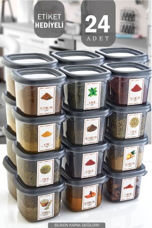 MNZ-24 قطع إثبات التسرب مع علامة على إسمية وعاء العطور نباتات مخزن تخزين 550 مل - مكفف عميق وميكروويف GM0344 - GRİMOR Life