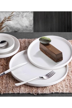 MNZ-24 قطعة عشاء مجموعة العظام الصين أبيض النموذج الجديد لـ 6 أشخاص 3250 g3250 - ALBETTO