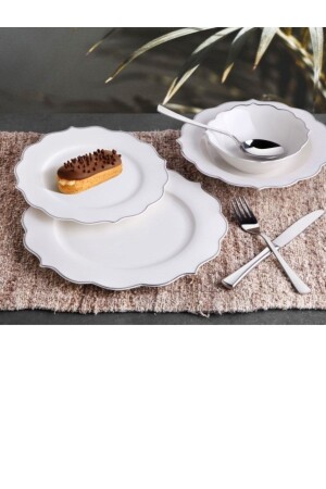 MNZ-24 قطعة الخنزير الفضي العشاء مجموعة الإغاثة GONG3210-SILVER - GÖNÜL