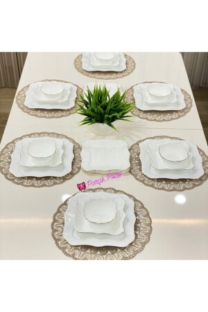 MNZ-24 قطعة عشاء مجموعة*أوبال NAGİMA2021 - Remetta