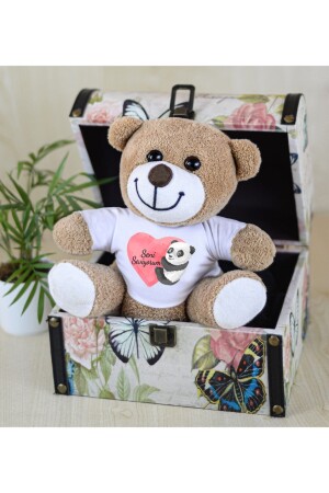 MNZ-25 Cm أحبك الدب الزهري hk20211204004 - Özgüner Oyuncak