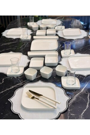 MNZ-25 قطعة البورسلين طقم الإفطار غسيل - Onedekor