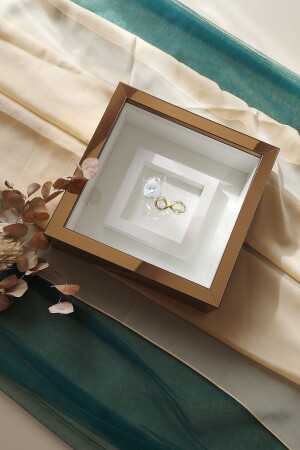 MNZ-25x25 برونز صورة قسم إطار LED لتصاميم الورود الخاصة بك - 25x25 سم - Verda Çerçeve