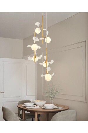 MNZ-2713-3A 3 قطع لفة معلقة مستديرة صفراء 2713-3A - Özcan Aydınlatma