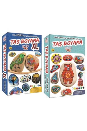 MNZ-2-pack عمل طلاء الحجر مجموعة ذكاء تطوير للأطفال 6 ألوان أكريليك مطبوحة بالفرشاة - Bee Games