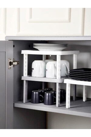 MNZ-2-Piece مربع ساق رف منظمة ورف - Dükkanönü