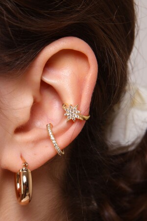 MNZ-2-Piece Gold Color شمس الشمالية الوسادة - Aurrari