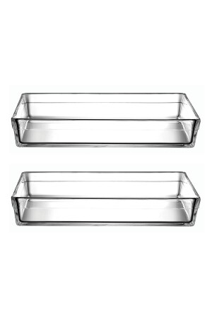 MNZ-2-Piece Large Pyrex Premium مستطيل طبق الخبز - صناديق - 4350cc. Fma05050 PB2X59334 - Paşabahçe