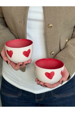 كوب الكوكيز من قلة MNZ-2-PIECE مليئة بالقلب - Meggdecor