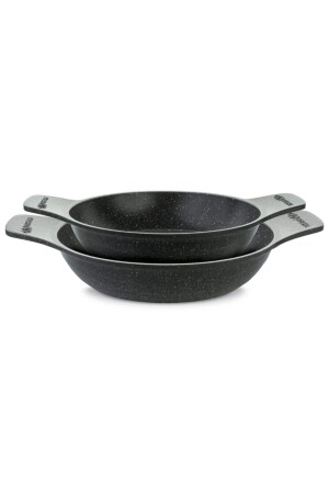 MNZ-2-Piece Pan Set Gray 20-22 سم - ThermoAD