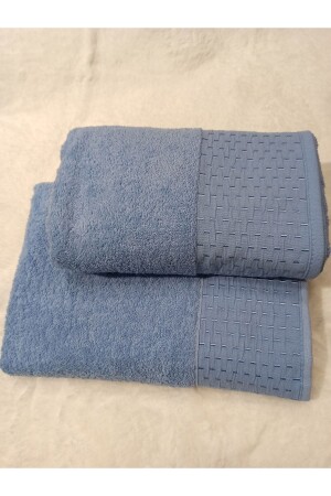 MNZ-2-Piece تركية حمام مجموعة، حمام ومسحوق الرأس - حمام الأزرق تطبيقات - ŞENER HOME