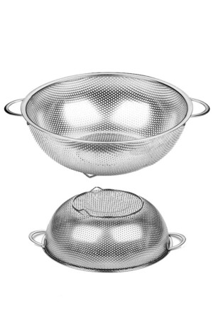 MNZ-2-Piece Strainer، Stainless Steel Strainer، Pasta Strainer - (SPT-20) - (SPT-22) 2LSUPACESUMASU2022 - Hanedan HOME