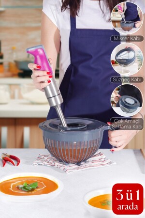 MNZ-3 في 1 كأس مزاج متعدد الأغراض - مستحضر - كأس - Homeniva