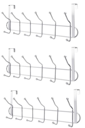 MNZ-3 قطع من 12 معلقة معدنية خلف الباب Fma07225 - Valyum Home