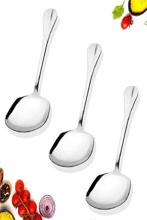 MNZ-3 ملعقة خدمة من الفولاذ المقاوم للصدأ 21 سم - Voltmar