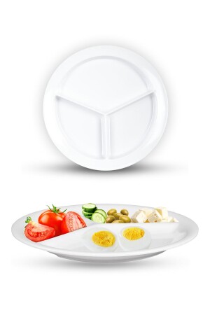 MNZ-3 التقسيم الغذائي مقاوم للكسر 23 × 23 سم بيض - DERELİ MATBAA