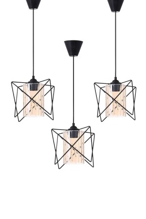 MNZ-3 قطع واحدة تصميم زيغزاج مصباح معلق شمعة غرفة المعيشة المطبخ الحديث شمعة 3 زيغزاج زرقاء زجاج - Trend Kitchen