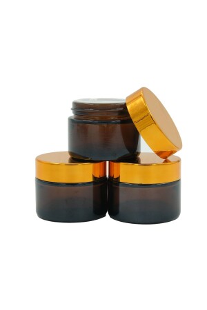 MNZ-3 قطع زجاجي خليط زجاجي من الأنبوب مع غطاء ذهب - 30 Cc 553 - parlakcam