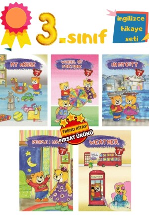 MNZ-3: مجموعة من 5 كتب قصص إنجليزية ستستمتع بها طلاب الصف الأول - Ata Yayıncılık