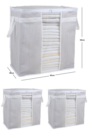 MNZ-3 قطع - كيس تخزين النافذة مشاطرة 50x45x30 سم 3 أجهزة مع نافذة - BTS Shop