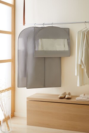 MNZ-3 قطع رمادية هيرنجبون ثوب قضية ملابس غطاء ملابس حمل قضية غامبو 60x100 - Ocean Home Textile