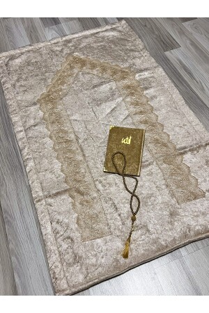 MNZ-3 قطعة فرنسية طلاء مطرز الخشية المزروعة عروسة المجموعة صلاة السجادة 70 × 120 - AYHANHOME