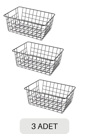 MNZ-3 قطع سلة الأسلاك، منظمة سطح المكتب، منظمة سلة، منظمة منظمة، منظمة داخل الخزانة ARSEP00103 - Armarks