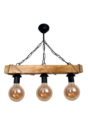 MNZ-3 قطع مصباح العلق الروستيك حبل مصباح الشنادل الخشبية مكتب مقهى بار فندق مطعم مصباح السقف الروستيك ATLY4081 - Bundeba