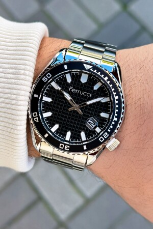 ساعة يد رجالي مقاومة للمياه MNZ-3 Atm مع تقويم dd. sd.z 18 - Ferrucci