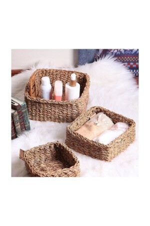 MNZ-3 قطعة مربع منظمة المزروعة، السلة الزخرفية، السلة الطبيعية bdh-02 - Topkapı