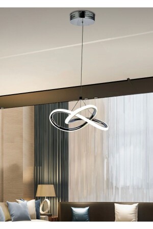 MNZ-3 اللون مضيء عصري واحد مصباح معلق طاقة أدعى الشنادل كروم أدعى الشنادل - Burenze