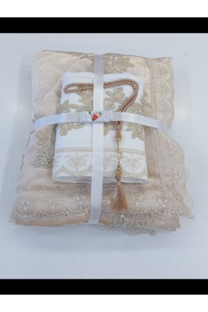 MNZ-3 قطعة هدية دودي صلاة سجادة - Ceyizimdekor