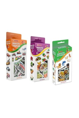 MNZ-3 الحيوانات المغناطيسية - الفواكه والخضروات - المغناطيس المركبات - Diytoy