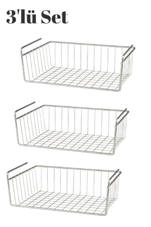 MNZ-3 قطع داخل الخزانة كنجورو رف سلة فولاذية شنغ رف منظمة سلة تحت رف سلة - Felix Express